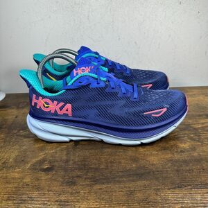 Hoka One One Blue and Pink Athletic Shoes